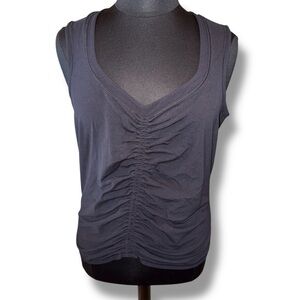 ATHLETA Cinch Tank - Black Plus 2X